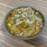 余った鍋スープをフル活用☆★キムチ卵おじや★☆